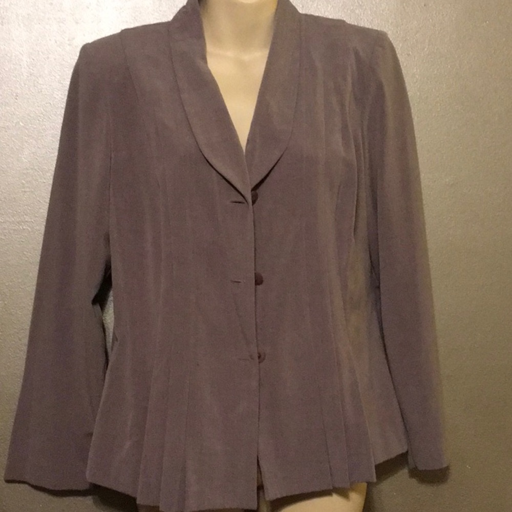 Gray jacket and pants